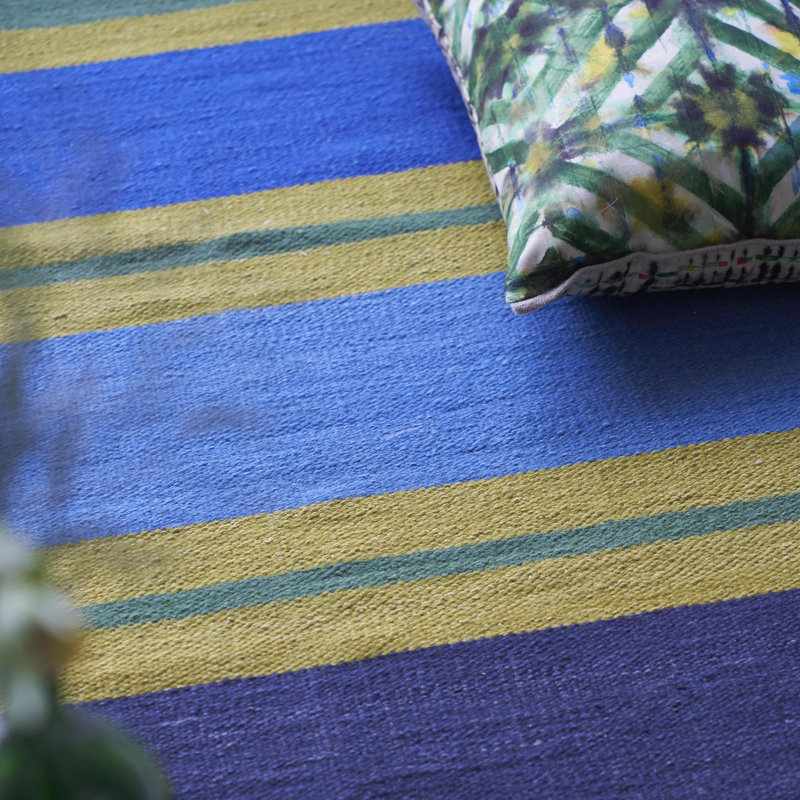 Benares Azure Rug, Rectangle 3'11" x 5'11"