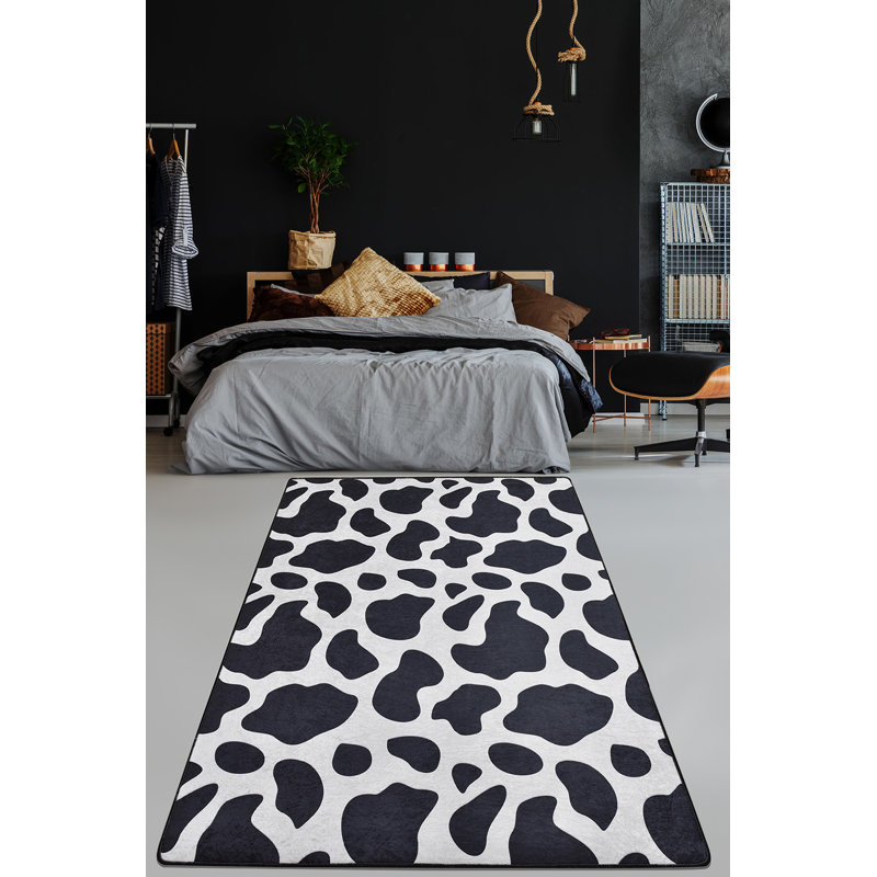 Tapis antibactérien en polyester | Revers en feutre antidérapant | Lavable à la machine à 30 ° C, 700 g / m² | Parfait pour le salon et la chambre à coucher, design élégant et durable