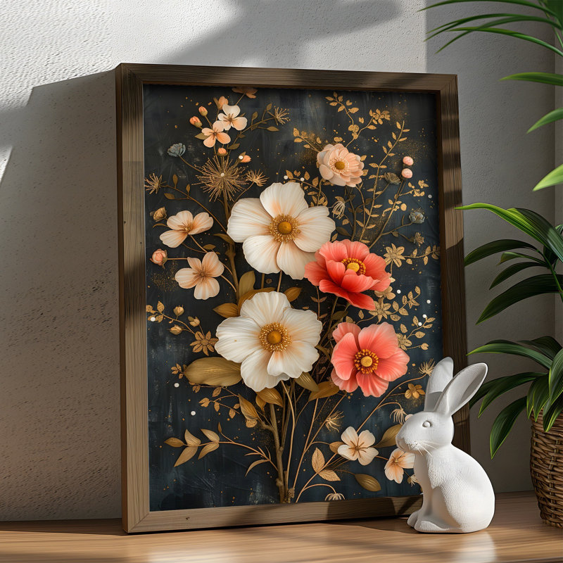 Élégante peinture décorative en panneau de fibres à densité moyenne, 13,8 x 18,5 x 0,1 pouces | 100% panneau de fibres à densité moyenne (épaisseur: 0,1 pouce) et structure 100% épinette | Décoration murale parfaite pour le salon, la chambre à coucher et le bureau, design élégant et moderne