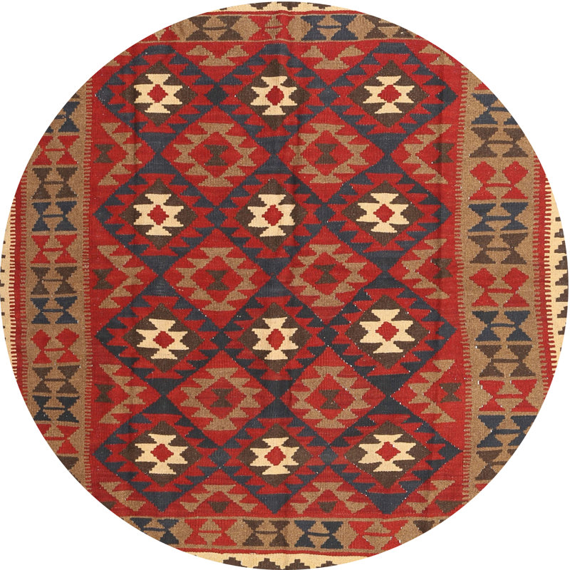 Jasonville Oriental Indoor Rug, Round 7'