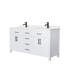 Beckett 66" Freestanding Double Bathroom Vanity with Cultured Marble Top-473309634-473309635-481319807