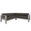 Ensemble modulaire de patio extérieur en aluminium pour 4 personnes