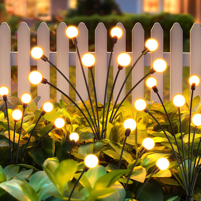 2X Bigger Solar Swaying Lights, 32 LEDs Solar Outdoor Decoration Light for Christmas