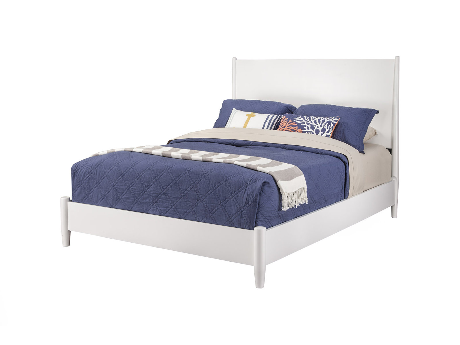 Williams Low-Profile Bed, Full, White