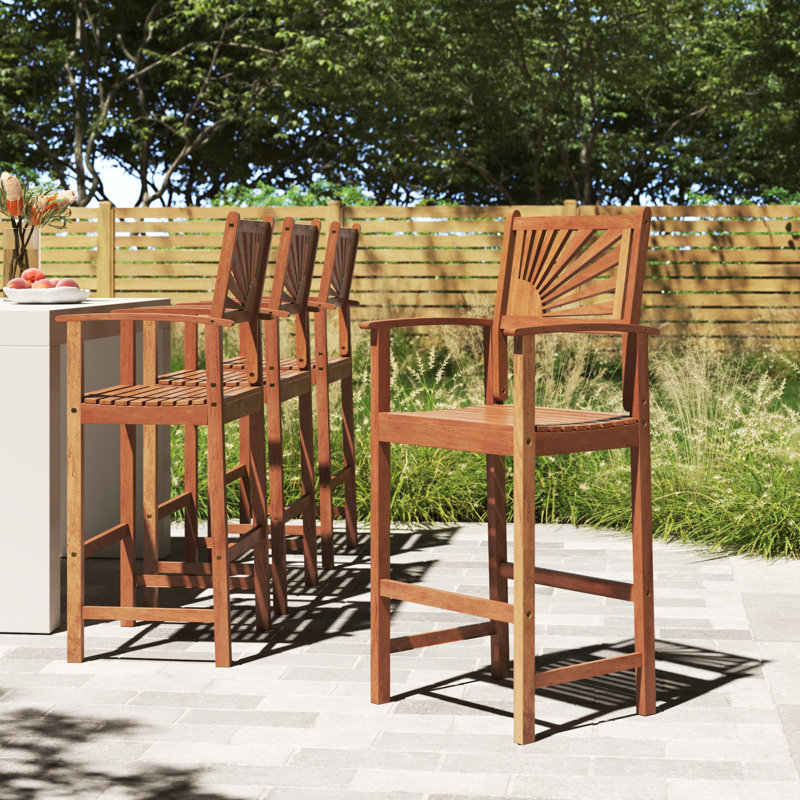 Ohrid Acacia Outdoor 29'' Bar Stool
