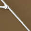 Parasol en fibre de verre 7,5 pi avec passe-partout blanc-454072598