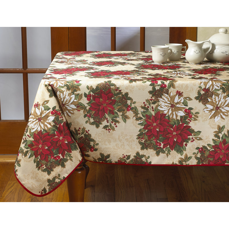 Nappe Providence Poinsettia, l 70 po x P 52 po