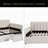 Upholstered Daybed With 2 Drawers, Twin,  Velvet, Ribbed Tufted Backrest, Daybed In Lavish Modern Design