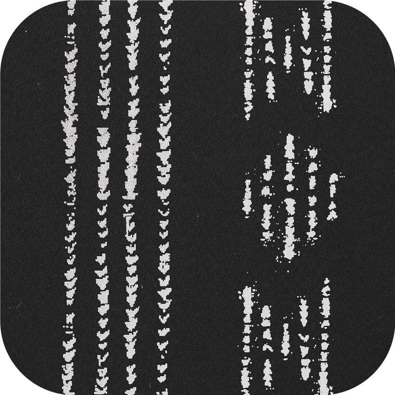 Ayani Bohemian Blackout Curtain Panel, 52" W x 96" L, Black/Silver