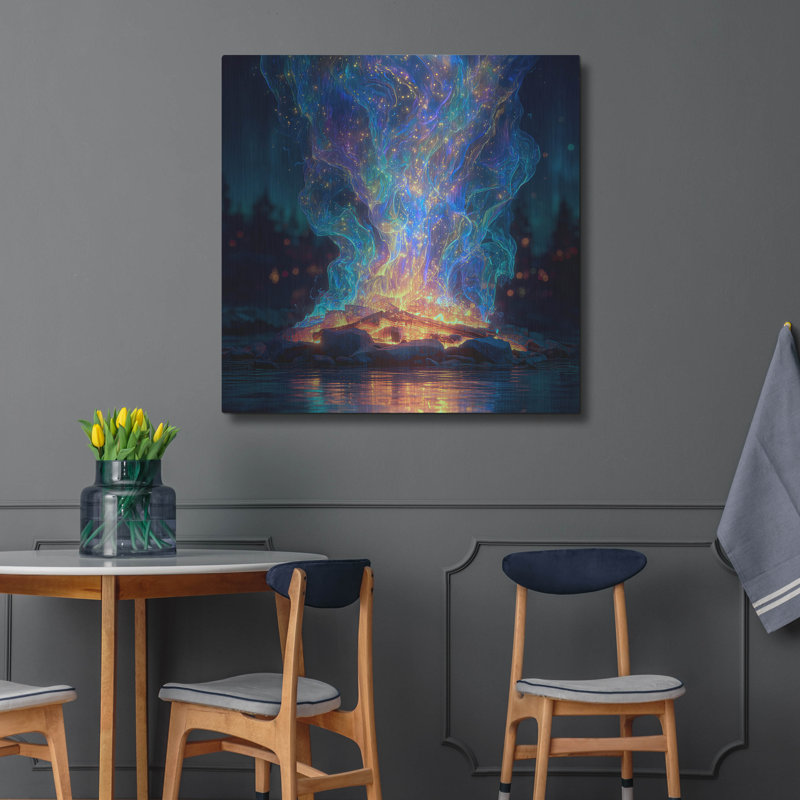  «Aurora In Aseth» par Ann Klee, art mural en métal, 36 po x 36 po, 36" H x 36" W