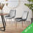 Simsbury Velvet Modern Upholstered Quilt Stitched Tapered Metal Leg Luxury Dining Chairs-855698032-855698035