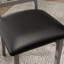 Chaises de salle à manger en cuir Pu, chaise d'appoint sans accoudoirs avec structure en métal-1739853615