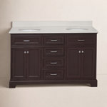 Ronnie 60'' Double Bathroom Vanity with Top