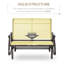 Banc oscillant pour 2 personnes Outsunny