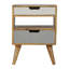 Aliza 45cm W Solid Wood Bedside Table