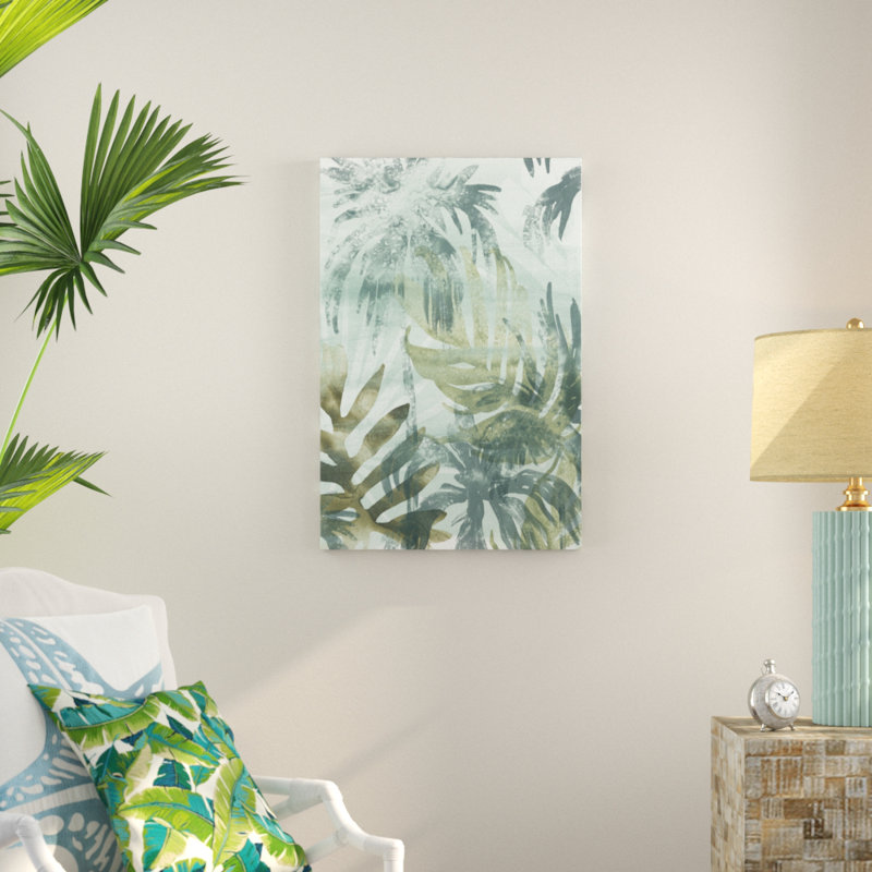 «Palm Island I» par June Erica Vess - reproduction sur toile, H 36 po x l 24 po