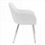 Ensemble de 2 chaises à accoudoirs contemporaines en similicuir de luxe classique pour cuisine et salle à manger
