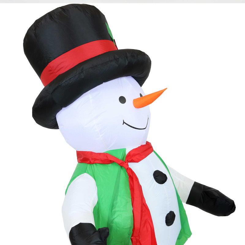 Bonhomme de neige gonflable Holly Jolly