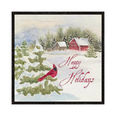 Christmas In The Country I Happy Holidays by Tara Reed - Print on Canvas