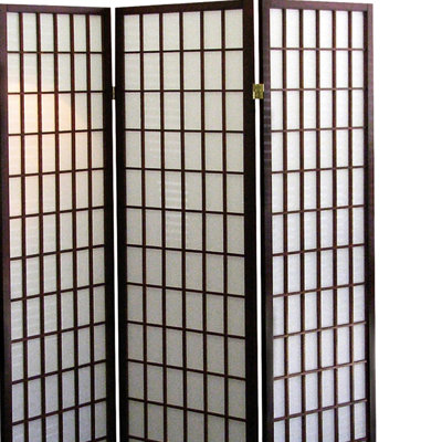 Paravent 3 pièces japonais de 70 po de hauteur avec paravent d'inspiration cerise, grand, fini, pliable