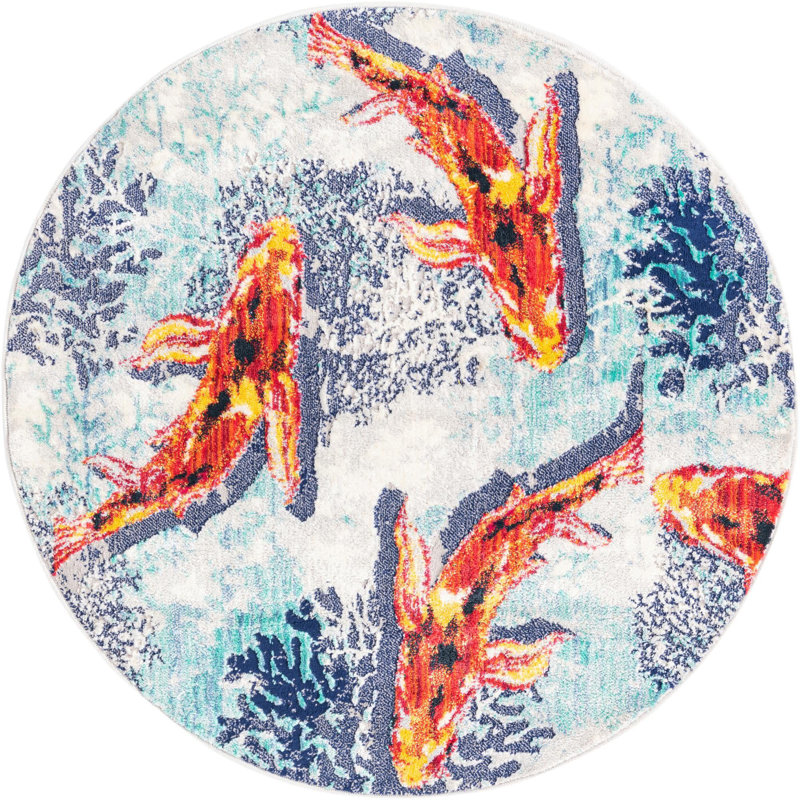 Leonville Indoor Rug, Round 4'