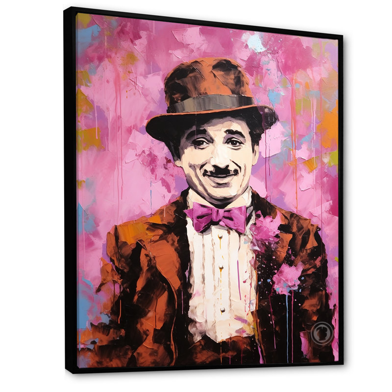 Décoration chocolat chocolat Chaplin II - Celebrity_105725, H 40 po x l 30 po x P 1,5 po, Cadre flottant noir