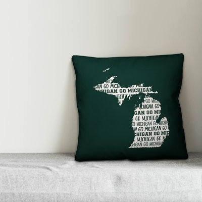 Michigan Go Team Throw Pillow