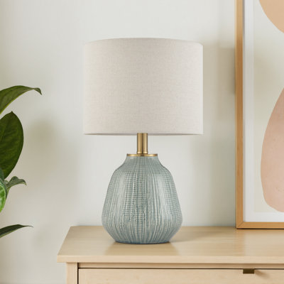 18’’ Textured Ceramic Table Lamp
