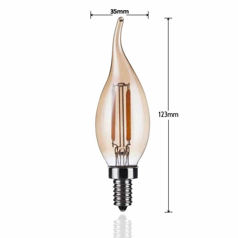 C35 Dimmable LED E14 Screw Bulb 4W, 4