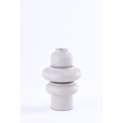 Porte-bougie en fer Lg blanc