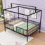 Convertible Metal Bed Frame With Protective Fence-2025157747-2025157746