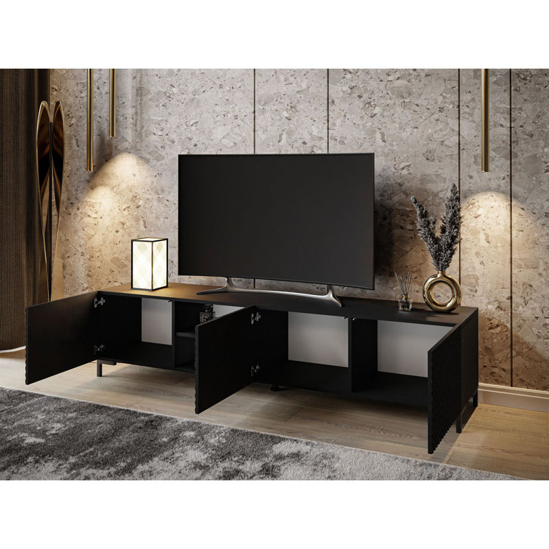 Babiarz TV Stand for TVs up to 85", Black