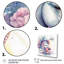 Adorable licorne pastel entourée de fleurs III - cheval, art mural-714845164-714845173
