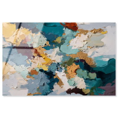 Lapis and Gold III Abstract Art Acrylic Print by Art Remedy