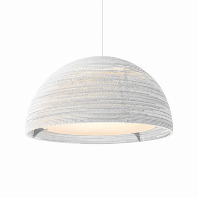 Scraplights Dome Recycled Cardboard Pendant Light