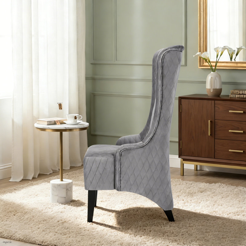 Chaise de salle à manger rembourrée Tall