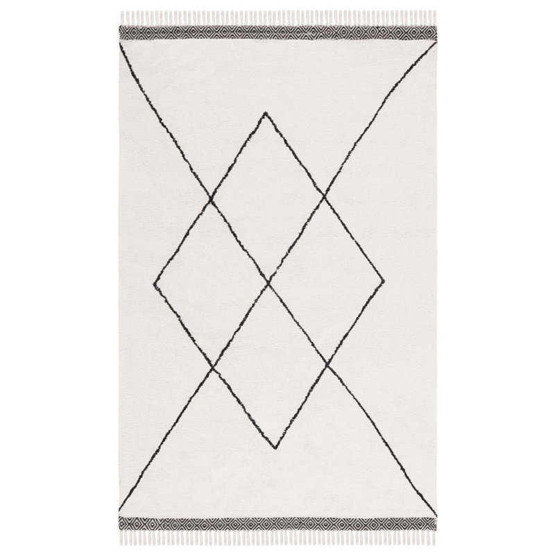 Tapis ivoire / noir Easy Care 210, Rectangulaire 3 pi x 5 pi