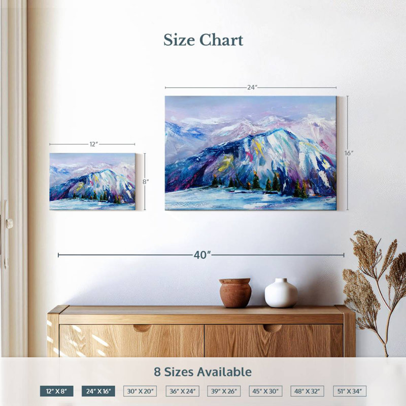 Alvord Blue Ridge Mountains Oil, H 16 po x l 24 po