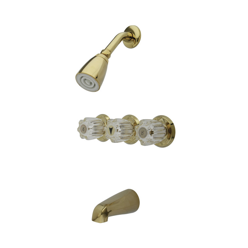 Robinet inverseur de baignoire et de douche, Cuivre antique