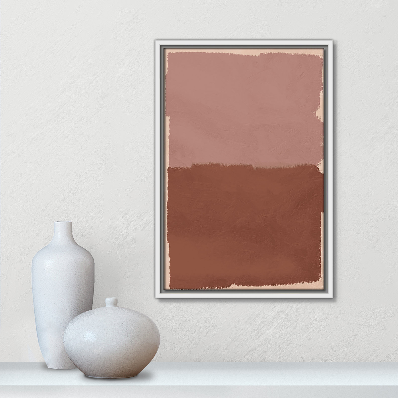 Hollow Delight Print by Marcus Prime, 13.5'' W x 19.5'' H, White Floater
