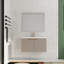 Meuble-lavabo mural simple 36 po avec plateau en résine-1519960723