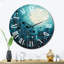Horloge murale Blue Minimalisme-93393935