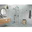 Halo 35 in. x 35 in. x 78 in. 90-degree Fully Frameless Glass Hinged Shower Enclosure-433207794