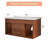 35.4" Modern Bathroom Single Vanity With Ceramic Sink, Rubbed Bronze Handles, 2 Drawers & Open Shelves, Walnut