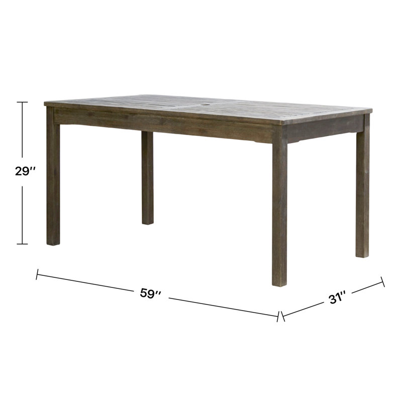 Table de salle à manger Reddish, Brun