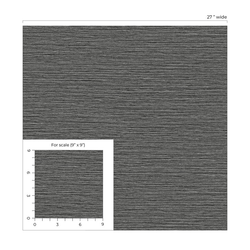 Rouleau de papier peint embossé 3D L 27 pi x l 27 po Jakasia, Gris anthracite écrasé