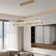 60-Light 54"L Dimmable Square / Rectangle Crystal Cup Chandelier with Crystal Accents(Bulbs Included)