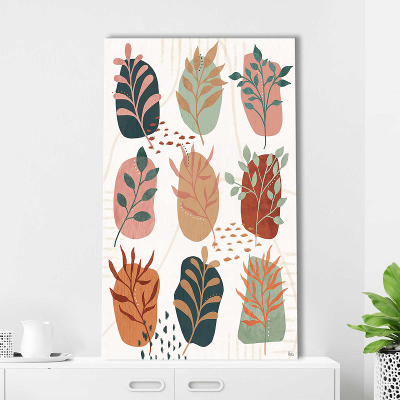 «Abstract Blossom IX» par Véronique Charron - impression, Toile tendue, H 30 po x l 18 po x P 1 po
