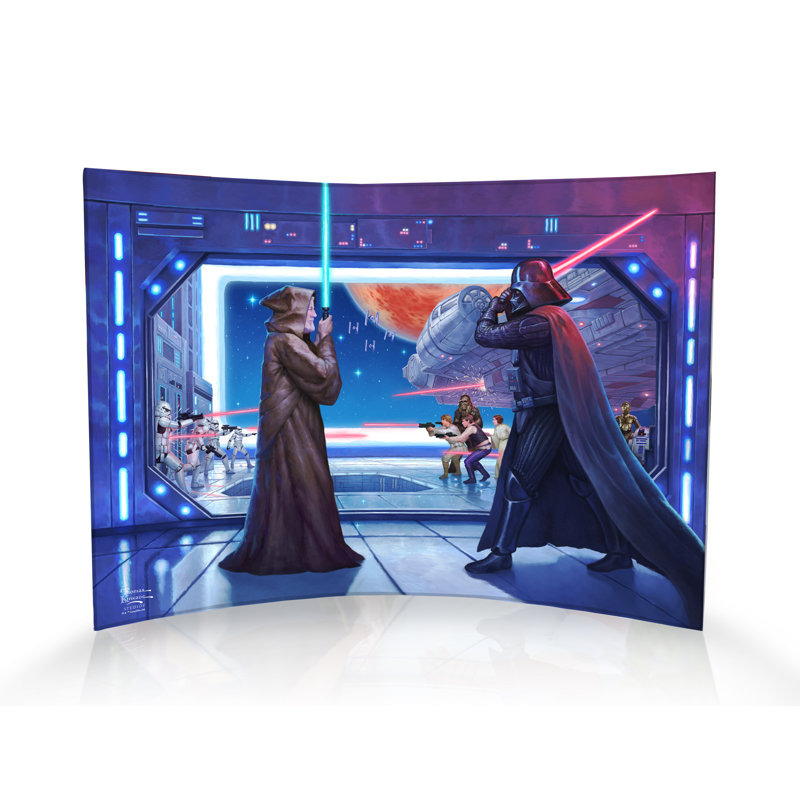 Star Wars (Obi Wans finale bataille), impression acrylique incurvée