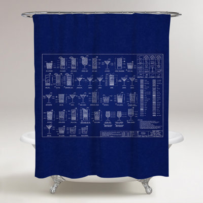 Rideau de douche simple happy hours Haden